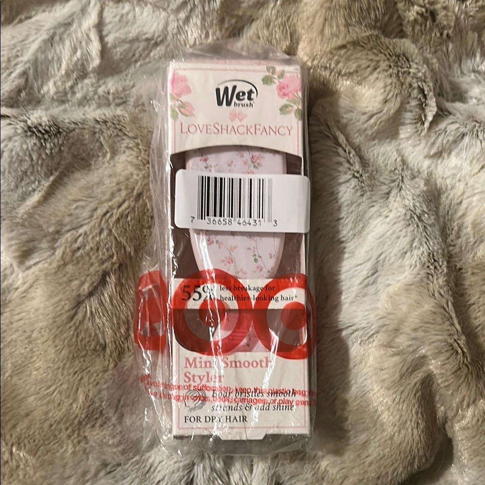 Wet Brush LoveShackFancy Mini Smooth Styler - English Ivy Pink